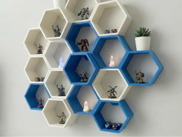 ⬡ The Hexa-Link: Precision Modular Shelf System