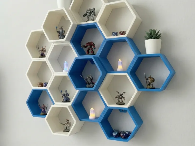 ⬡ The Hexa-Link: Precision Modular Shelf System