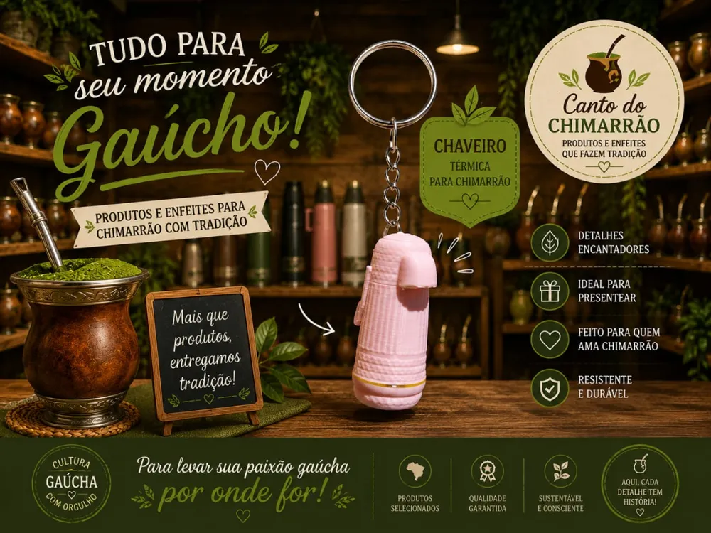 Llavero: CHAVEIRO VALENTINA. Referencia del modelo original.