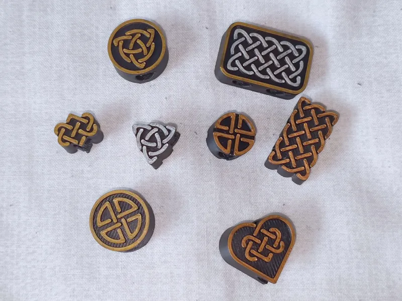 Celtic beads for hoodie strings