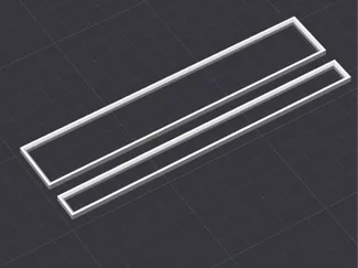 Gridfinity simple customizable spacer