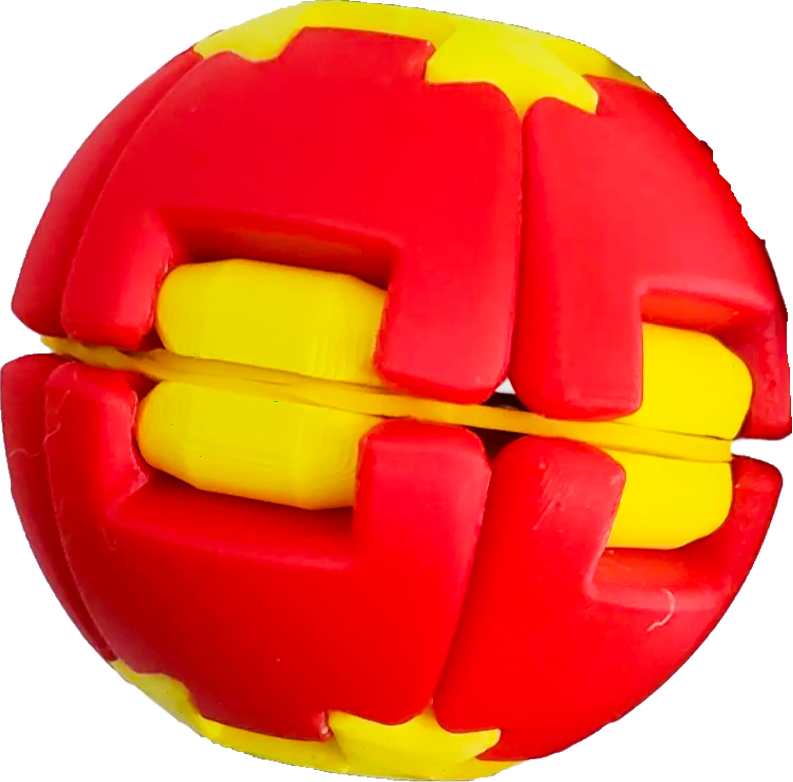 Miniatura 6 do modelo 3D HelixCore – Press-to-Spin Squishy Ball