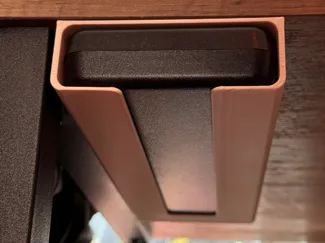 Underdesk caliper storage