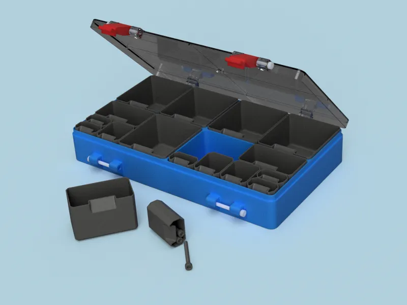 Box with various inserts