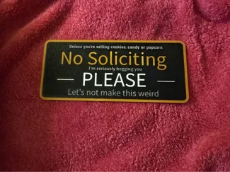 No Soliciting