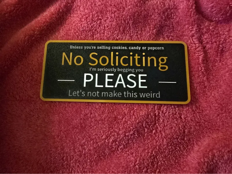 No Soliciting