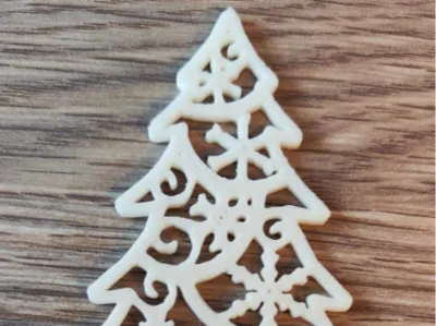 Christmas Tree with Snowflake Ornaments