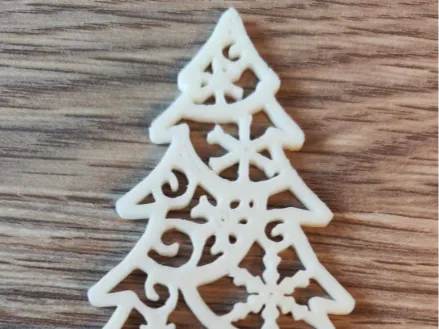 Christmas Tree with Snowflake Ornaments