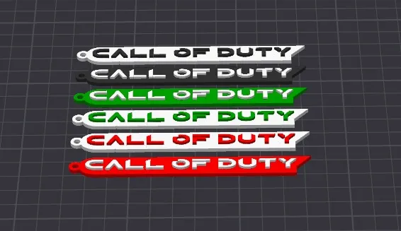 Porte-clés Call of Duty multicolore