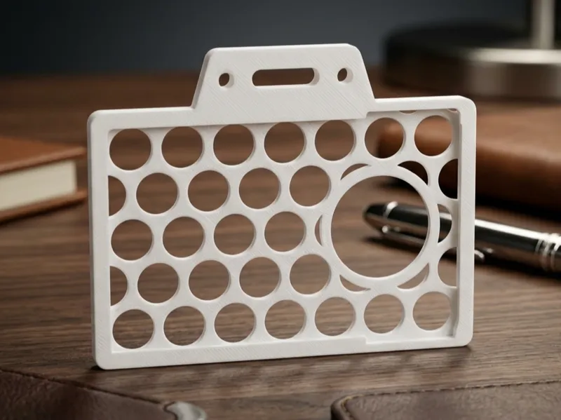 Parametric Side‑Loading ID Card Holder