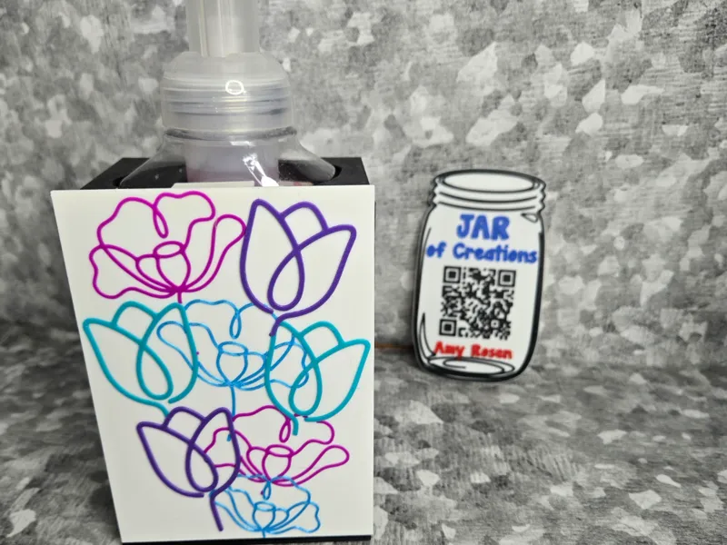 Flower Front for Interchangeable soap holder