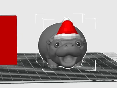 moo deng Christmas