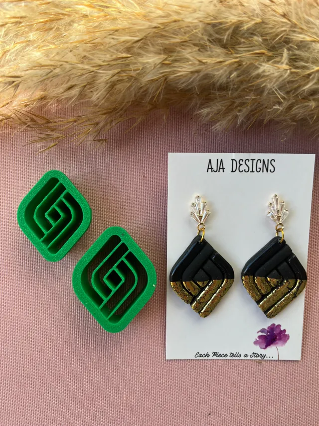 Polymer Clay Earring Mold 6