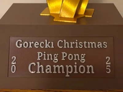 Ping Pong Trophy Base