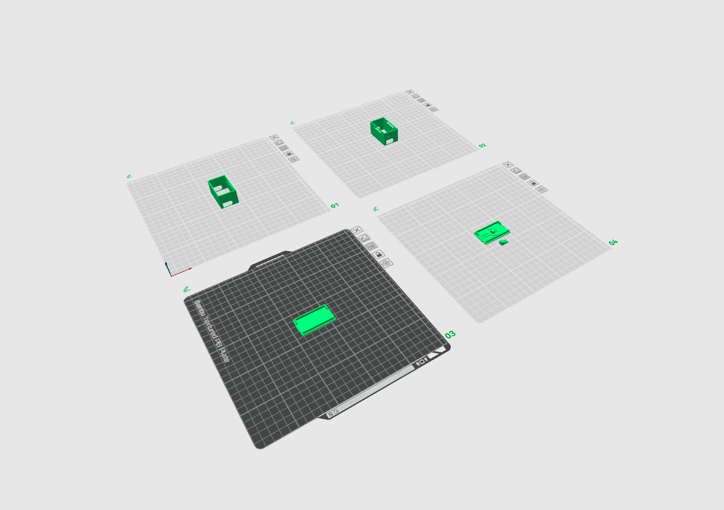 Miniatura 1 do modelo 3D 电压电流表外壳