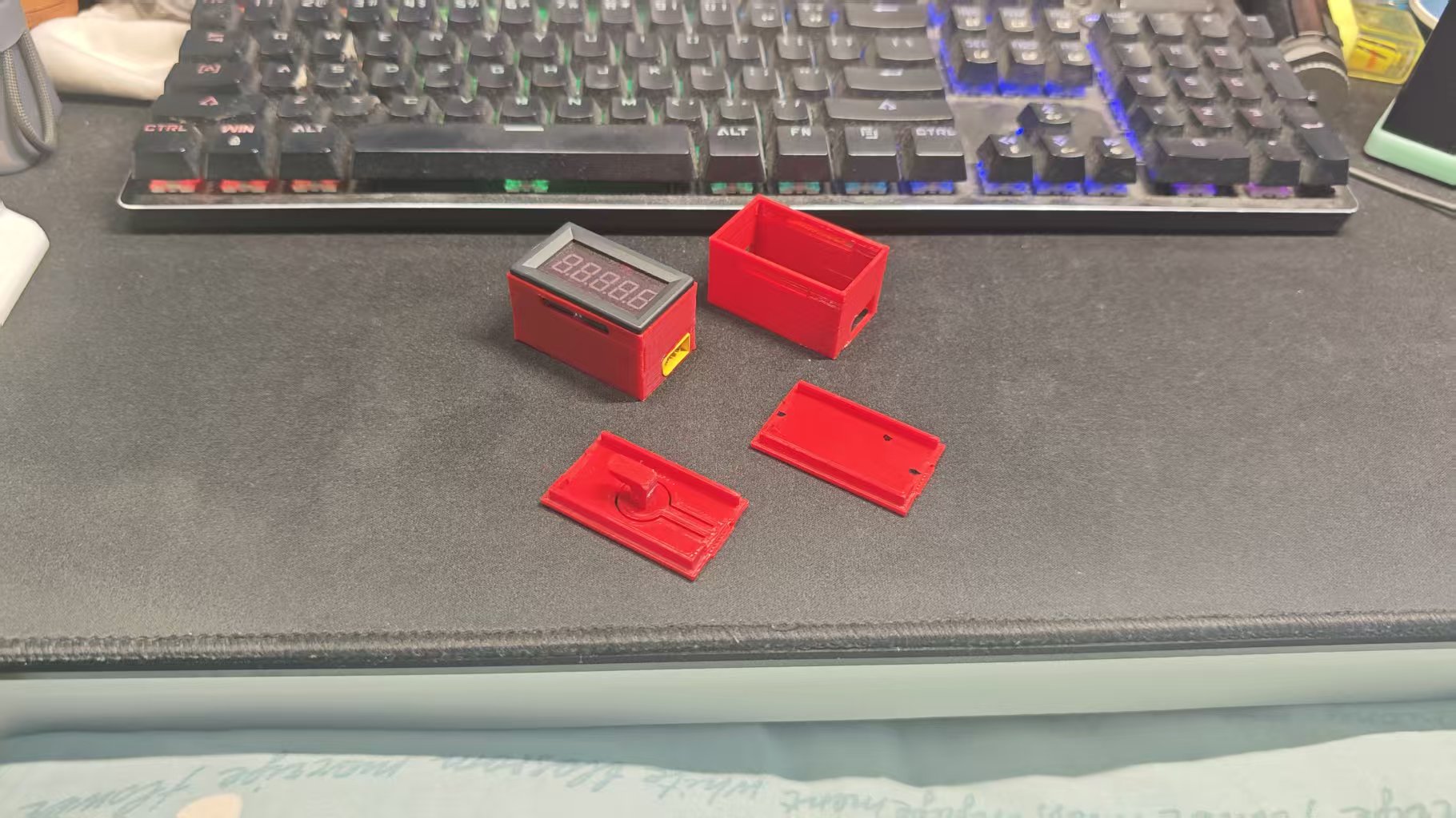 Miniatura 2 do modelo 3D 电压电流表外壳