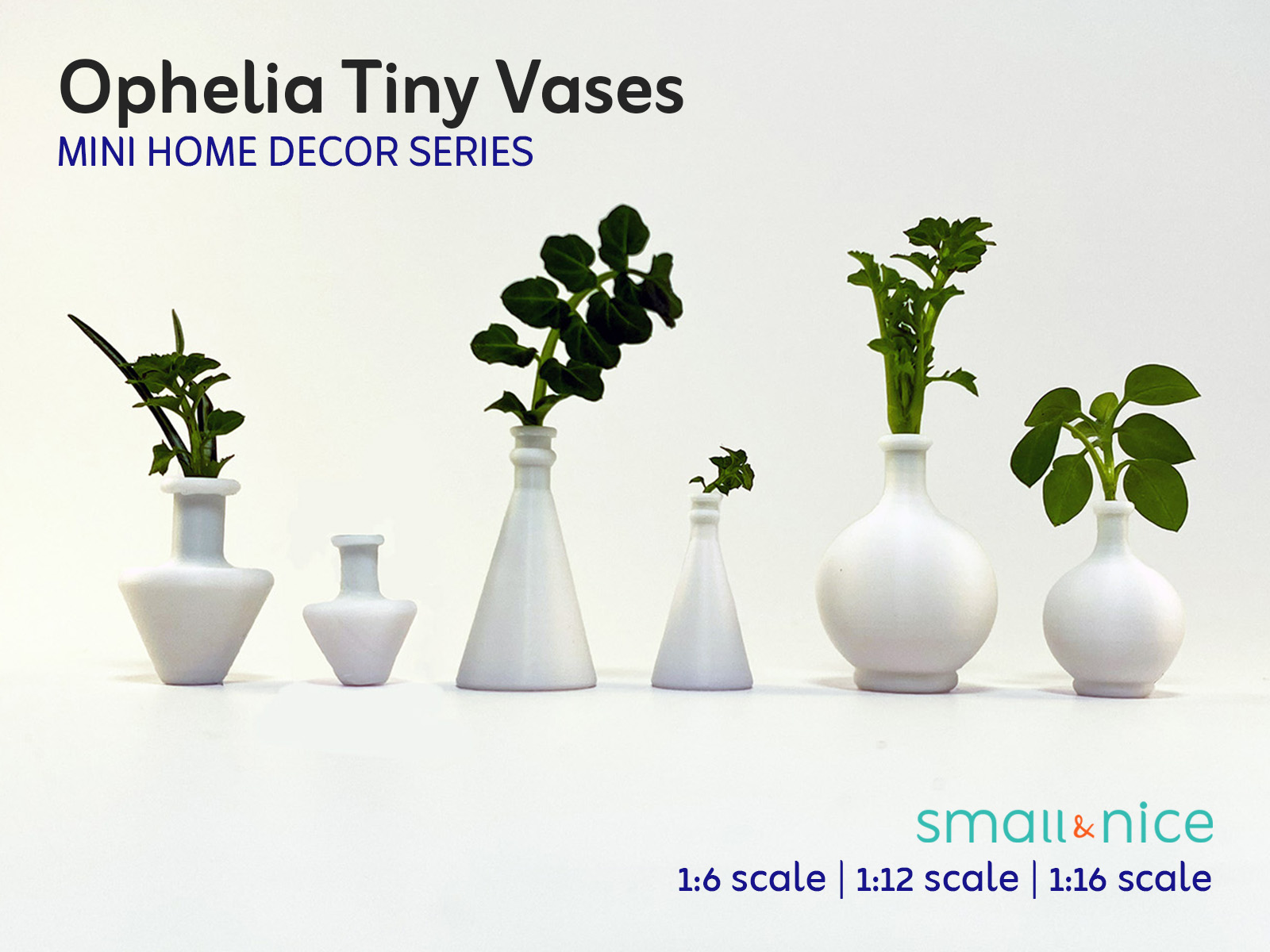 Ophelia Tiny Vases - Mini Home Decor