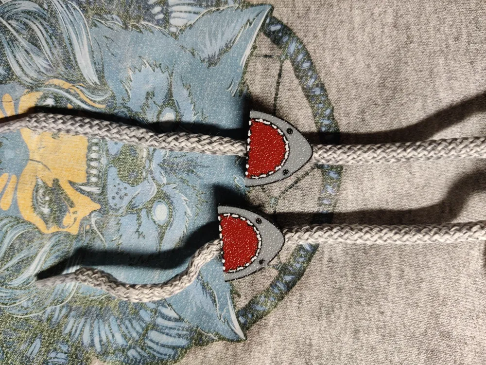 Sharks Hoodie Drawstring Beads by CHERRYSLICE MakerWorld: Download Free ...