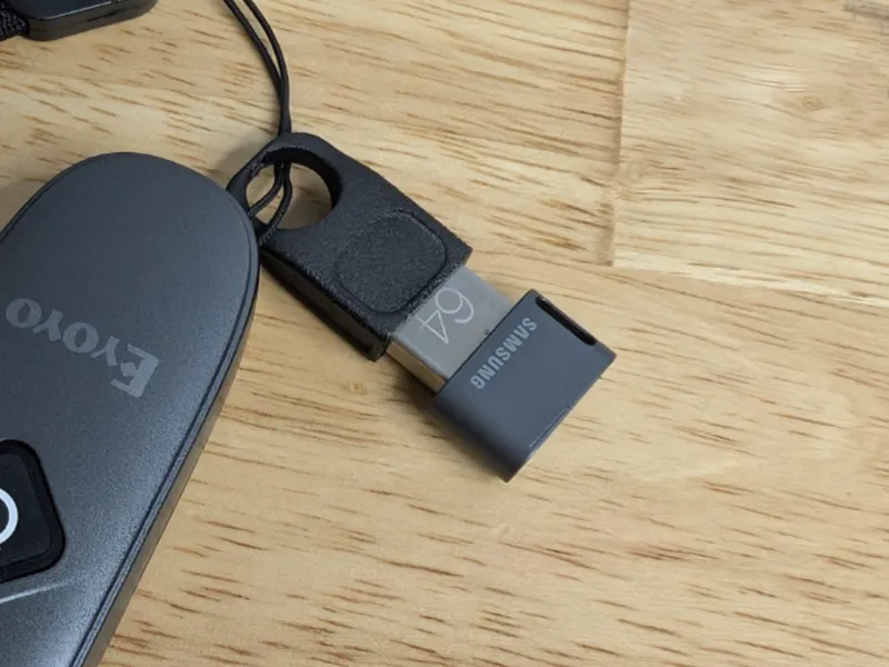 USB Dongle Keychain Storage