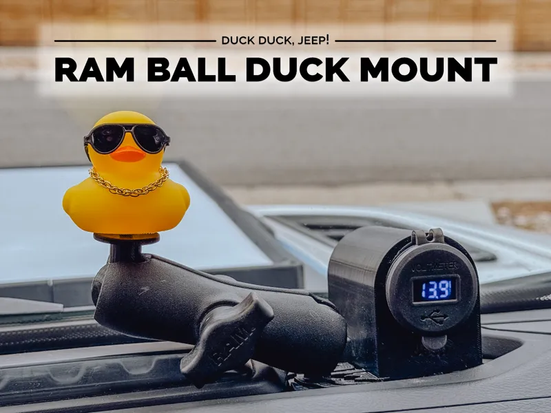 RAM Ball Duck Mount for Jeep Wrangler