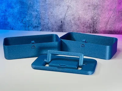 Integrated printing storage box - rounded corner