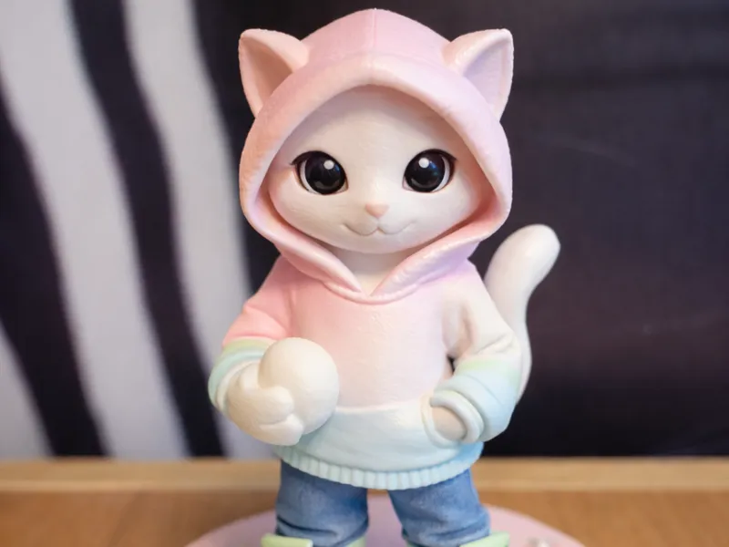 Cute Cat in Hoodie