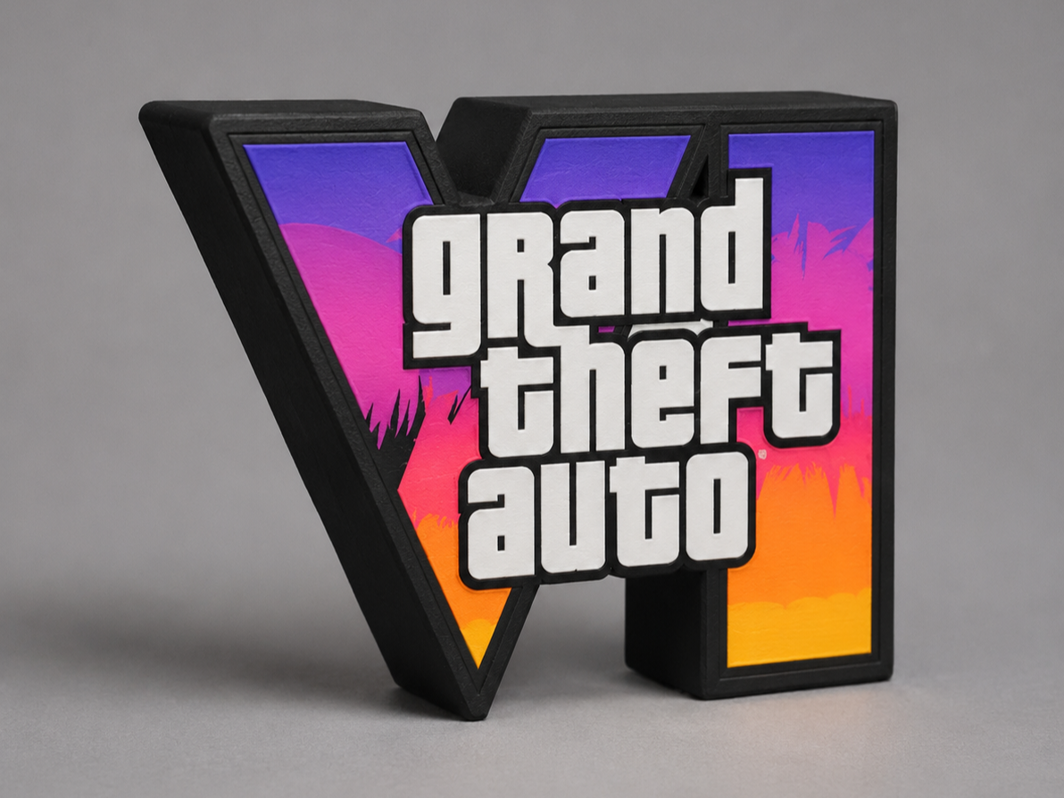 GTA VI Style Lightbox – 3D Printable