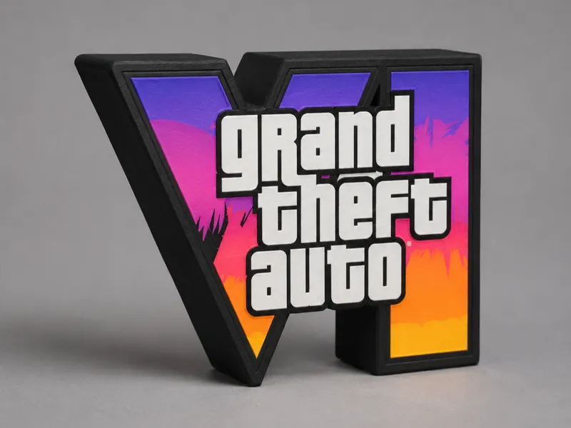GTA VI Style Lightbox – 3D Printable