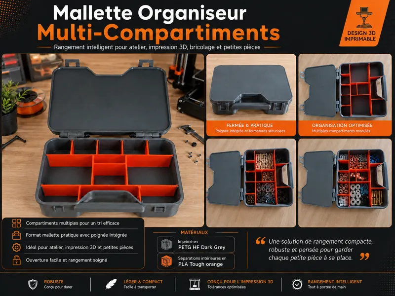 Malette Organiseur Multi - Compartiments