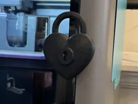 Heart Lock Door Handle 0.16mm layer, 2 walls, 10% infill