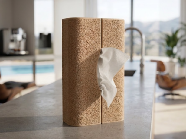 Zen Tissue Dispenser | Fuzzy Skin Magic | No Supp!