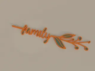 Flower Rose Word Strip
