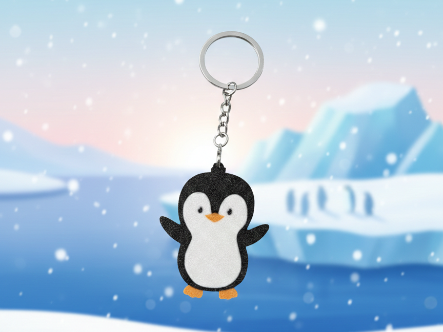 Cute Chibi Penguin Keychain