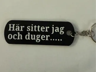 Här sitter jag och duger