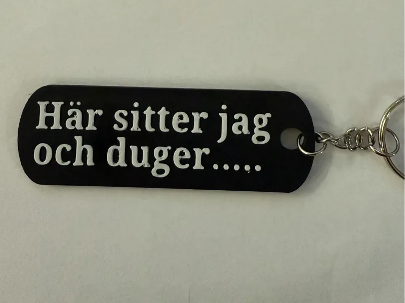 Här sitter jag och duger