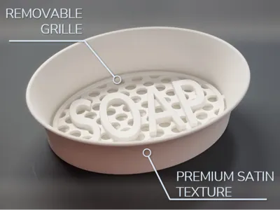 Zero-Layer SOAP Duo |Textured Minimalist Soap Tray