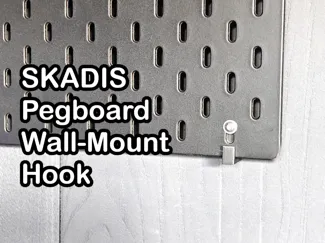Wall Mount hooks for IKEA SKADIS Pegboard 