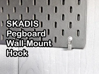 Wall Mount hooks for IKEA SKADIS Pegboard 