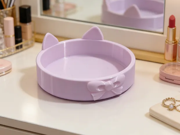 猫咪蝴蝶结收纳盒