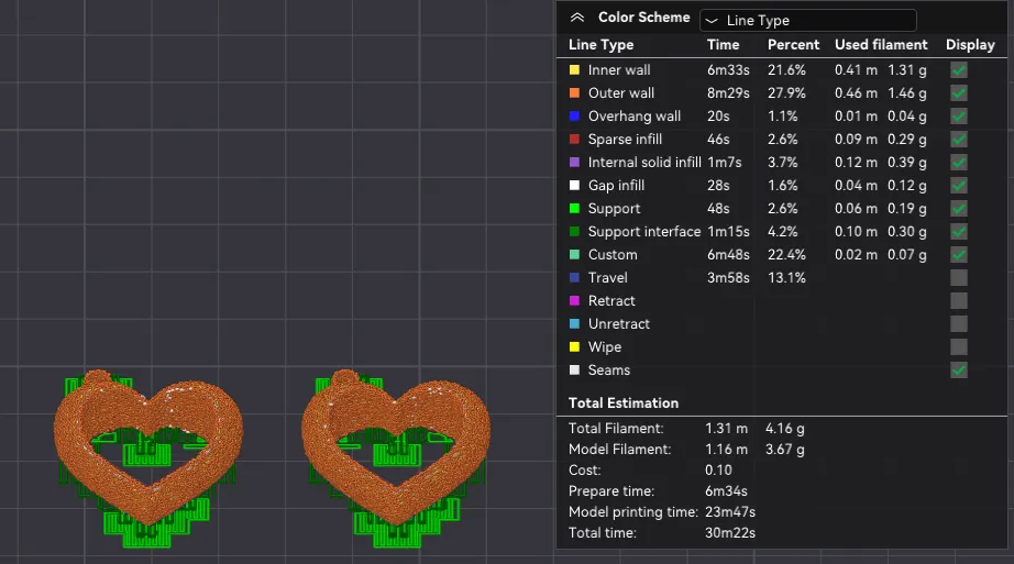 Heart shaped Earrings 3D fuzzy skin! view 3
