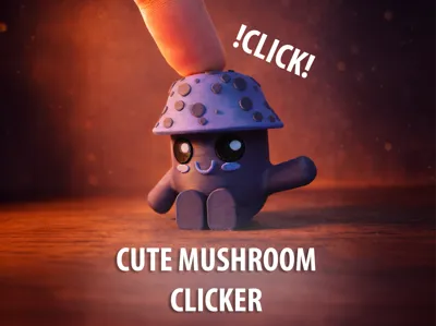 Cute Mushroom Clicker Fidget