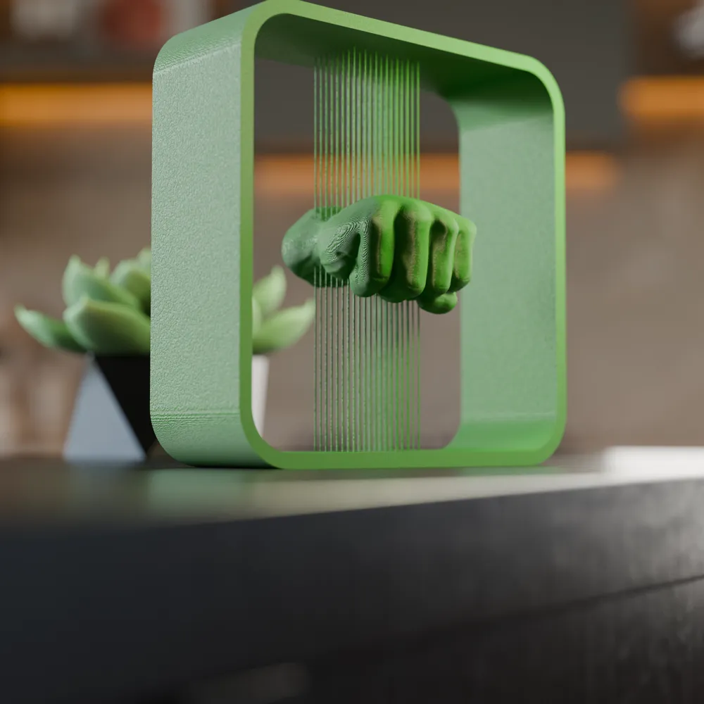 Hulk Fist Suspended String Art by theStonefox MakerWorld: Download Free ...