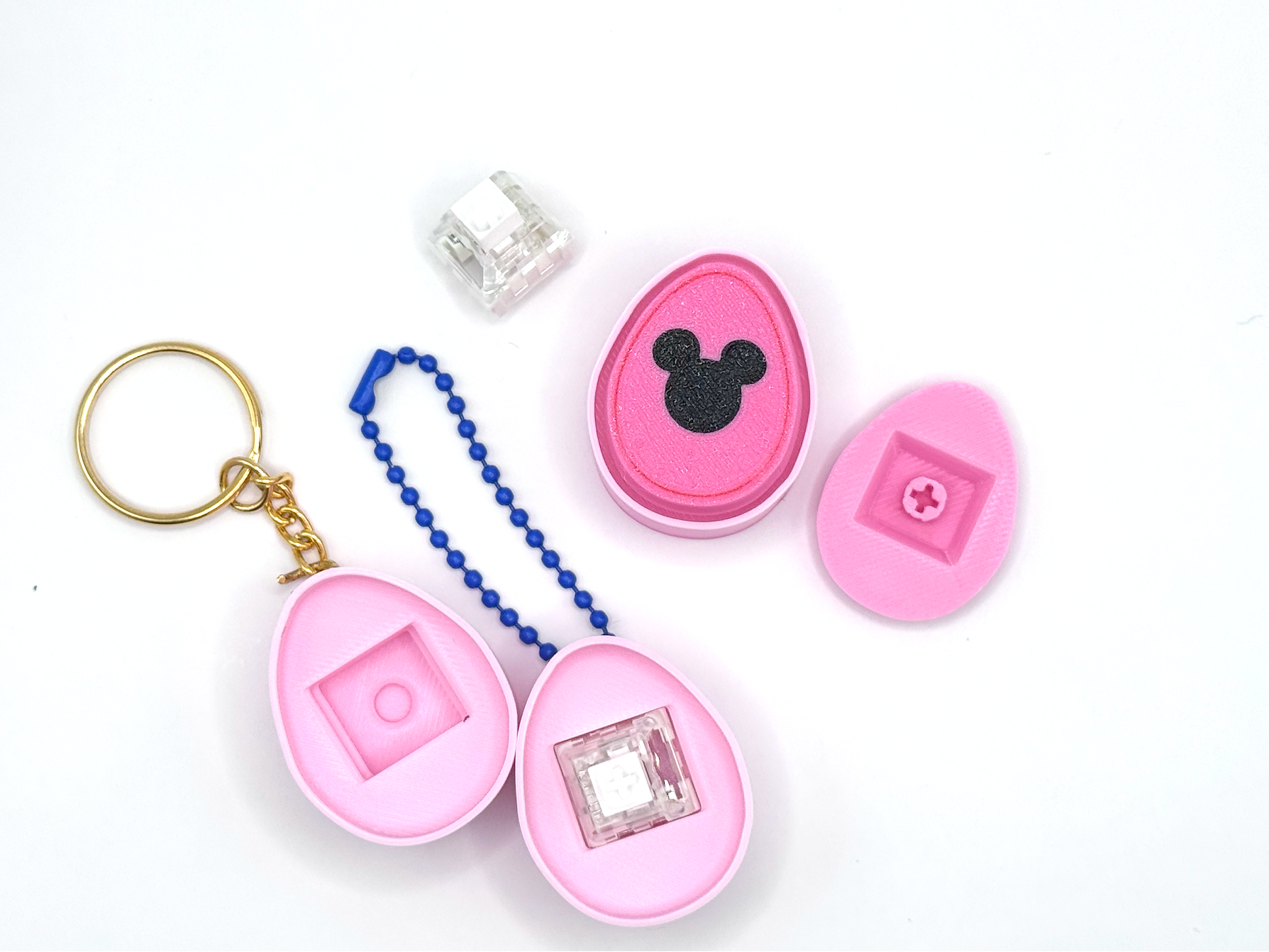 Mickey Mouse Easter egg Fidget clicker + keychain