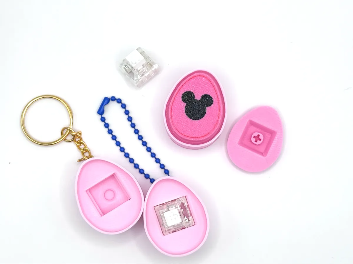 Mickey Mouse Easter egg Fidget clicker + keychain Free 3D