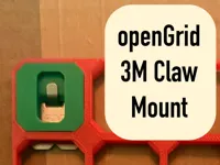 Fixation à clipser openGrid pour crochets 3M Claw — photo 1