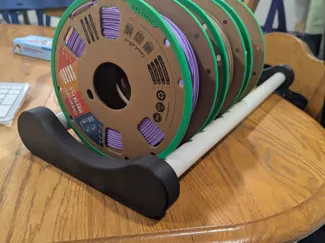 Simple Spool Rack Bracket for 3/4" PVC