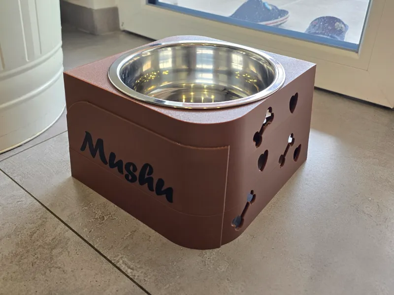 Support gamelle pour chien diamètre 19,5mm