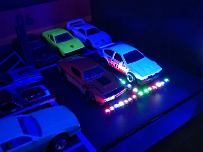 Underground garage diorama