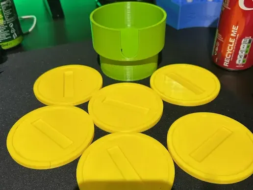Super Mario Bro's Coin Coasters & Warp Tube Holder