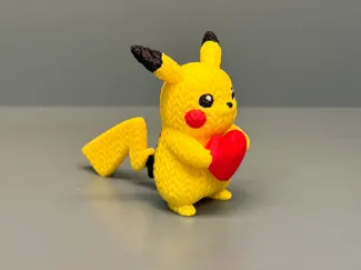Cute Knitted Pikachu – Valentine’s Day Edition